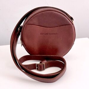 Portland Leather Crossbody Bag in Rich Brown